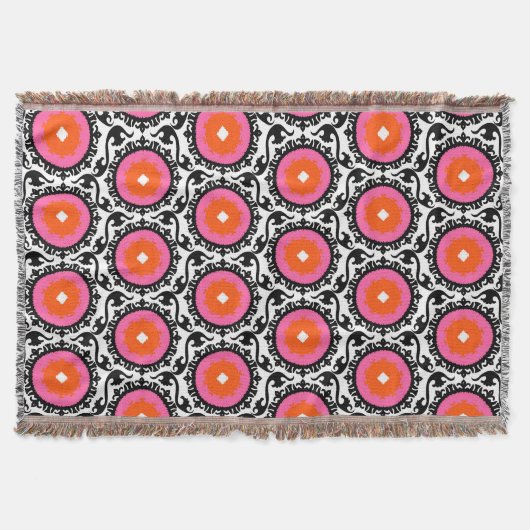 Couverture Motif rose de Suzani (Devant)