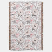 Couverture Motif rose et gris classique (devant Vertical)