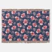 Couverture Motif rose foncé d'aquarelle (Devant)