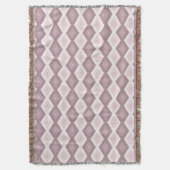 Couverture motif rose quartz rose diamant (devant Vertical)