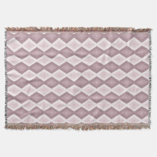 Couverture motif rose quartz rose diamant (Devant)