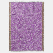 Couverture Motif Rose Rose (devant Vertical)