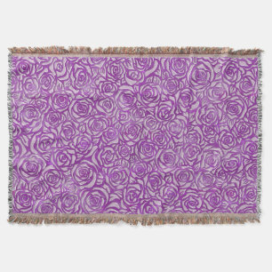 Couverture Motif Rose Rose