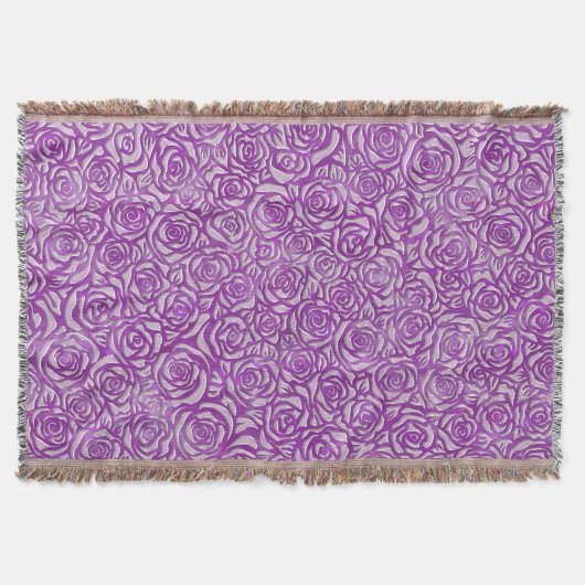 Couverture Motif Rose Rose (Devant)