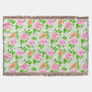 Couverture Motif Roses Roses Fleurs