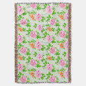 Couverture Motif Roses Roses Fonce-23670 (devant Vertical)