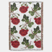 Couverture Motif Roses Rouges (devant Vertical)