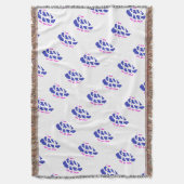Couverture Motif royal bleu et rose (devant Vertical)