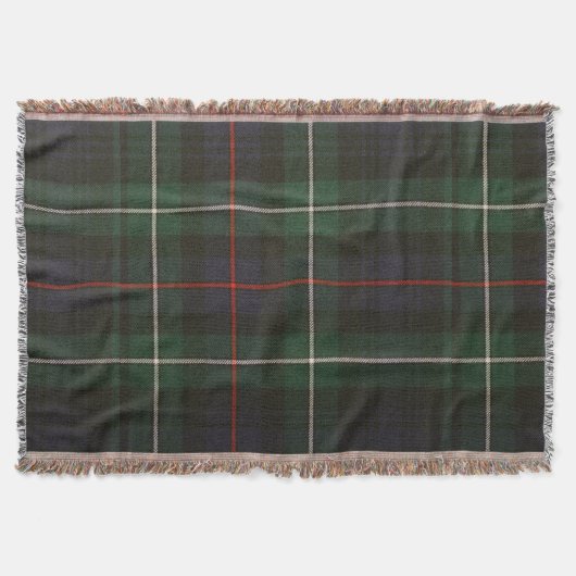 Couverture Motif Rustique vert Plaid (Devant)
