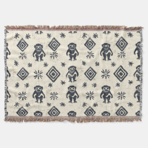 Couverture Motif Safari Jungle de Singe Boho (2)