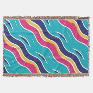 Couverture Motif sans couture à rayures ondoyantes rétro