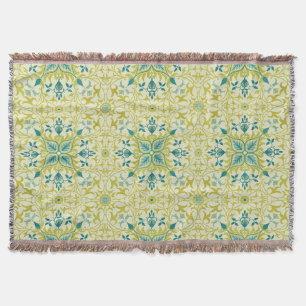 Couverture Motif sans couture de plafond William Morris vert