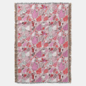 Couverture Motif savoureux avec des oiseaux et des fleurs (devant Vertical)