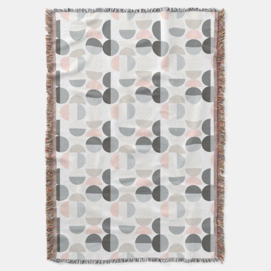 Couverture Motif scandinave de demi-cercle de style (devant Vertical)