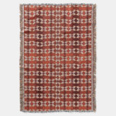 Couverture Motif Sea Shell, Rouge (devant Vertical)