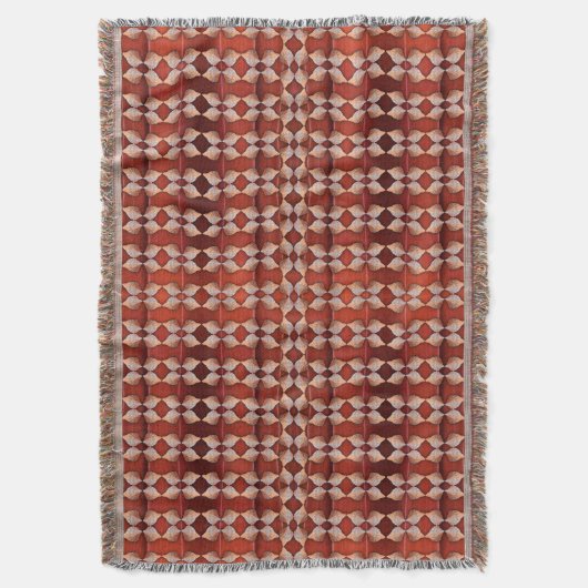 Couverture Motif Sea Shell, Rouge (devant Vertical)