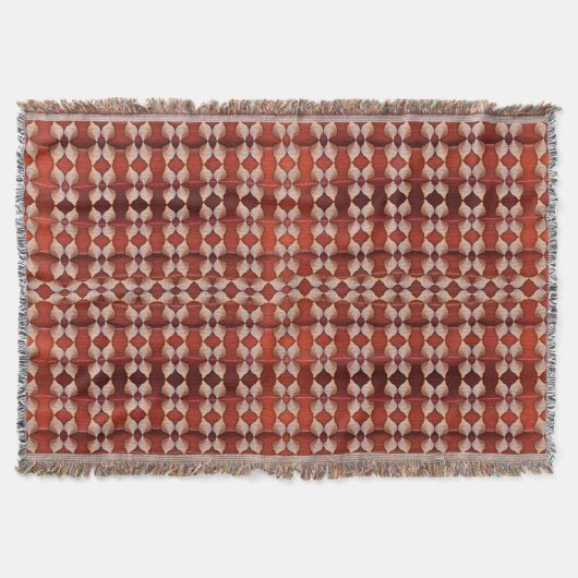 Couverture Motif Sea Shell, Rouge (Devant)