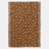 Couverture Motif Spoutnik du milieu du siècle, Brown au choco (devant Vertical)