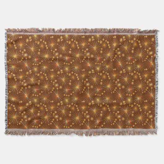Couverture Motif Spoutnik du milieu du siècle, Brown au choco (Devant)