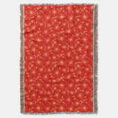 Couverture Motif Spoutnik du milieu du siècle, Rouge Profond (devant Vertical)