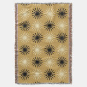 Couverture Motif Starburst moderne du milieu du siècle (devant Vertical)