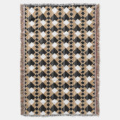Couverture Motif | Tan de diamant et noir (devant Vertical)