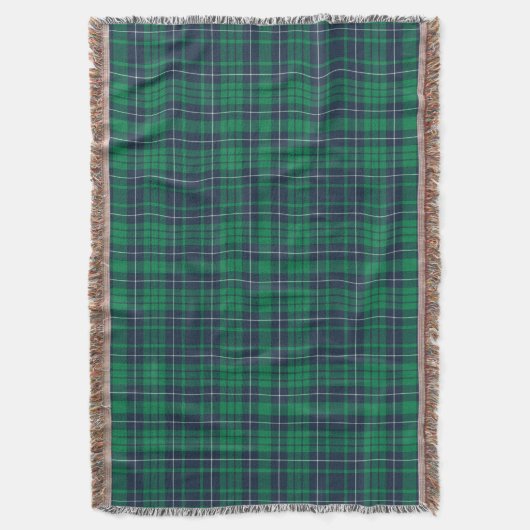 Couverture Motif Tartan vert classique (devant Vertical)