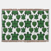 Couverture Motif tortue et feuilles  (Devant)