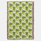 Couverture Motif Tortues de mer chamaniques - vert vertical (devant Vertical)