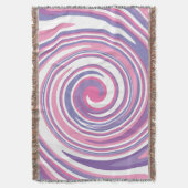Couverture Motif tourbillon rose et violet (devant Vertical)