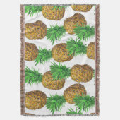 Couverture Motif transparent avec ananas (devant Vertical)