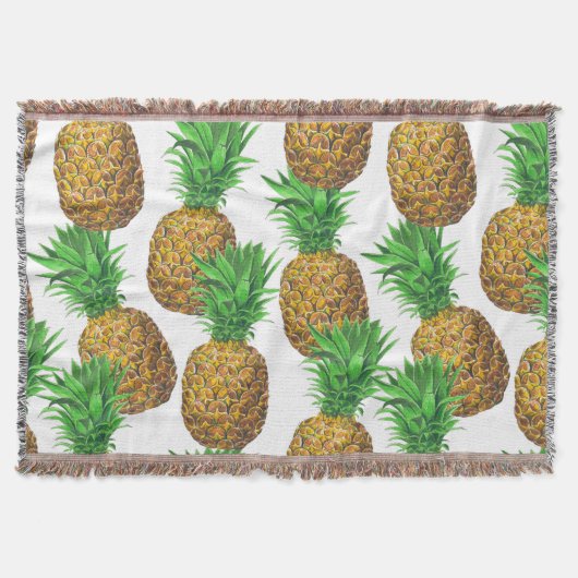Couverture Motif transparent avec ananas (Devant)