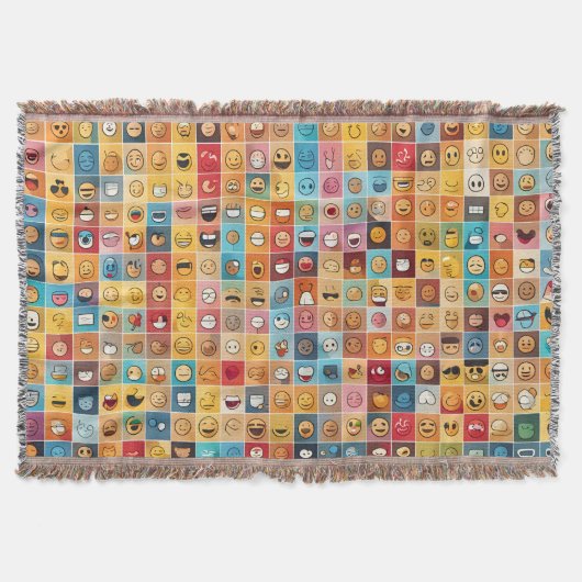 Couverture motif transparent avec icônes (Devant)