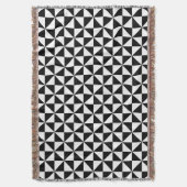 Couverture Motif triangulaire noir et blanc (devant Vertical)