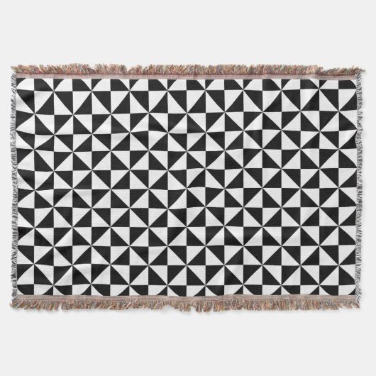 Couverture Motif triangulaire noir et blanc (Devant)