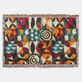 Couverture Motif Tribal Africain Jeter Blanket (Devant)