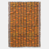 Couverture Motif tribal d'Afrique orange et noire (devant Vertical)