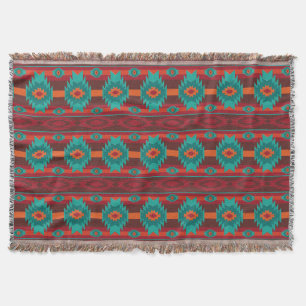Couverture motif tribal de navaio ethnique du sud-ouest