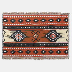 Couverture Motif tribal du sud-ouest Jeter Boho Blanket