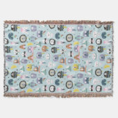 Couverture Motif tribal mignon de visage (Devant)