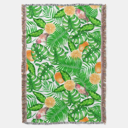 Couverture Motif tropical, colibris II (devant Vertical)