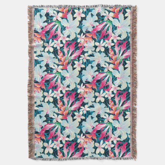 Couverture Motif tropical coloré (devant Vertical)