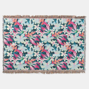 Couverture Motif tropical coloré