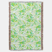 Couverture Motif tropical de palmettes (devant Vertical)
