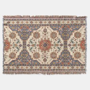 Couverture Motif Turc Oriental Perse Antique Vintage