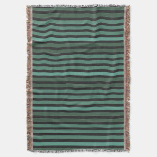 Couverture Motif uni rayé rétro vert