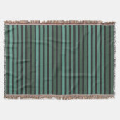 Couverture Motif uni rayé rétro vert (Devant)