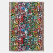 Couverture Motif urbain de caractères de graffiti d'art de (devant Vertical)