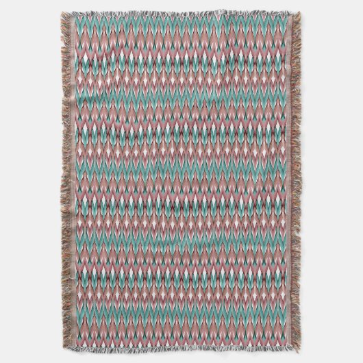 Couverture Motif vague mode multicolore rétro (devant Vertical)