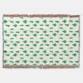 Couverture Motif vert clair de cactus (Devant)